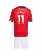 Billige Manchester United Joshua Zirkzee #11 Hjemmedraktsett Barn 2025-26 Kortermet (+ Korte bukser)
